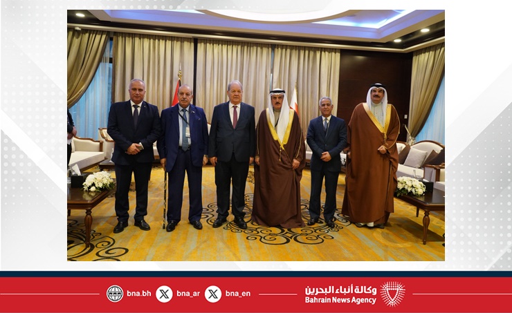 خلال لقائه برئيس المجلس الوطني الفلسطيني.. رئيس مجلس النواب يؤكد موقف مملكة البحرين الثابت في دعم القضية الفلسطينية